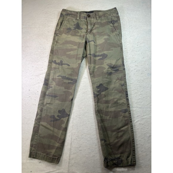 American Eagle Outfitters Pants - American Eagle Women's 28/30 Camo Camouflage Pants Cotton Slim/Straight